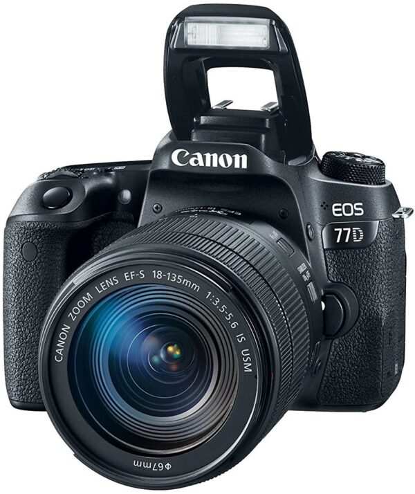 Canon EOS 77D Digital SLR Camera with 18-135mm EF-S f/3.5-5.6 IS USM Lens