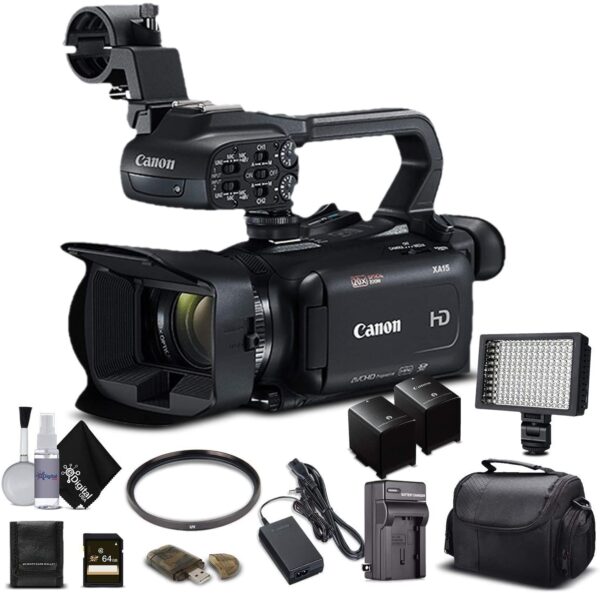 Canon XA15 Compact Full HD Camcorder with SDI, HDMI with 128GB