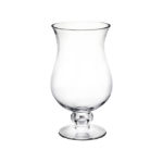 Footed Glass Vase