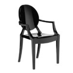 Black Replica Ghost Arm Chair