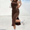 Vestidos chique lisos - Imagem 11