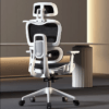 Cadeira de Escritório Ergonômica com Rede Completa, Malha Ergonômica com Descanso para os Pés, Computador Gamer de Luxo de Alta Qualidade - Imagem 4