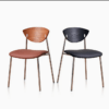 Móveis de Design para Sala de Jantar Nórdica Cadeiras de Couro Modernas Luxuosas com Pernas de Metal Cadeira de Jantar de Madeira - Imagem 6