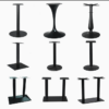 Base de Mesa em Aço Inoxidável Mesa Moderna Pernas de Mesa em Metal Pernas de Mesa em Alumínio Pernas de Mesa em Ferro Fundido - Imagem 3