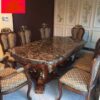 Mesa de jantar artificial retangular, sala de jantar com cadeiras - Imagem 4