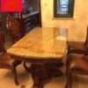 Mesa de jantar artificial retangular, sala de jantar com cadeiras - Imagem 2