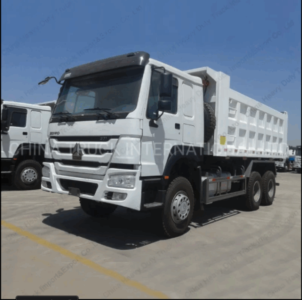 Caminhão Basculante Sinotruk HOWO 10 Wheeler 6X4 20/25 Cbm 25-30t 336/371HP Caminhão Dumper Pesado para Construção - Imagem 2