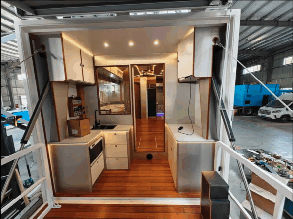 6X6 Caminhão Pesado Motorhome com Varanda Traseira e Expansão em Cada Lado - Imagem 5