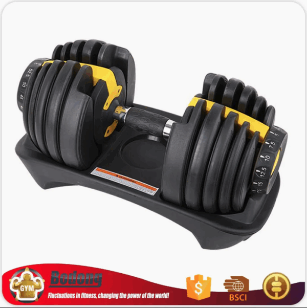 Conjunto de Halteres Ajustáveis para Treinamento de Força Comercial 24kg 40kg - Imagem 3