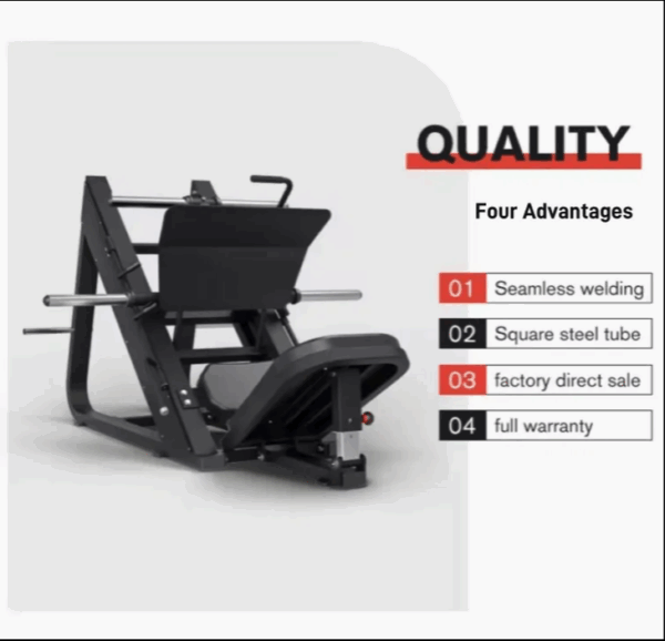 Máquina de Exercício Hack Squat Leg Press Equipamento de Ginástica 45 Grau Leg Press Fitness - Imagem 3
