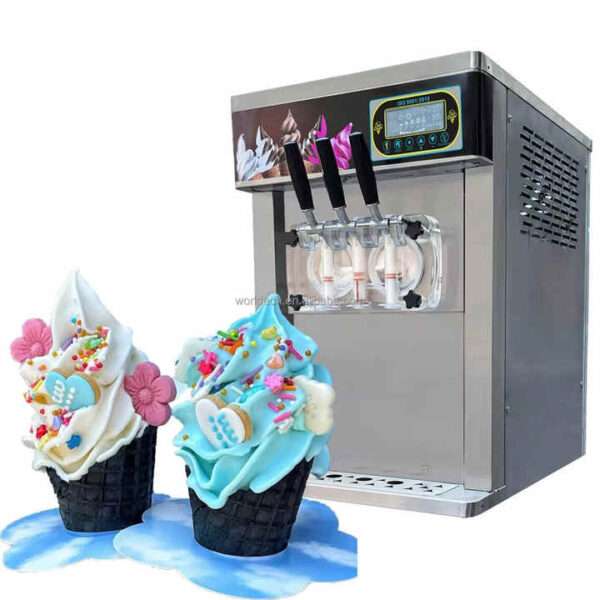 Máquina de Sorvete Macio de Iogurte Congelado em Vending Automático Taylor - 3 sabores - Novo - Ingredientes: Água, Frutas, Leite