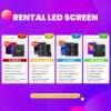 Fácil Instalação P2.5 2.9 P3.91 7680HZ Aluguer Video Wall Evento Backdrop Outdoor Indoor Display Painel Led Screen para Concert Stage - Imagem 4