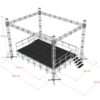 Palco Musical de Aluminio Completo de 7.32 X 4.88m X 1.1 - Imagem 15