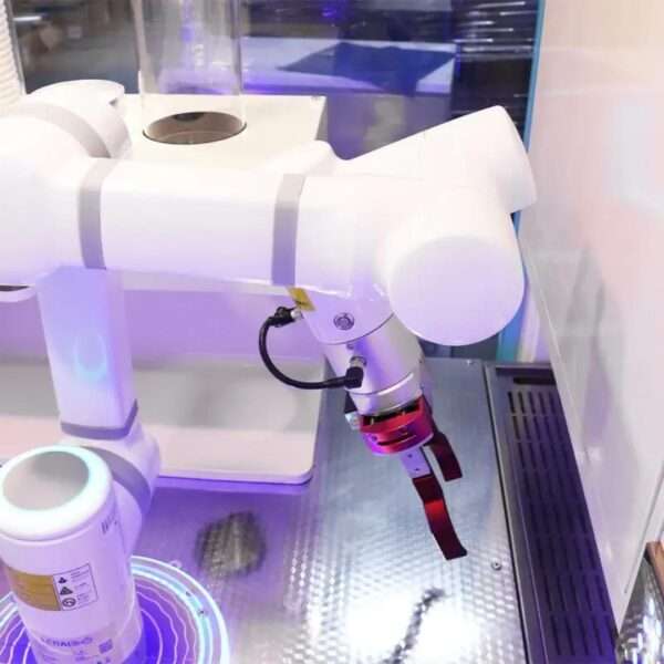 Máquina de venda inteligente, máquina inteligente totalmente automática para negócios robô máquina de venda de grãos de café com preços operados com cartão - Imagem 3
