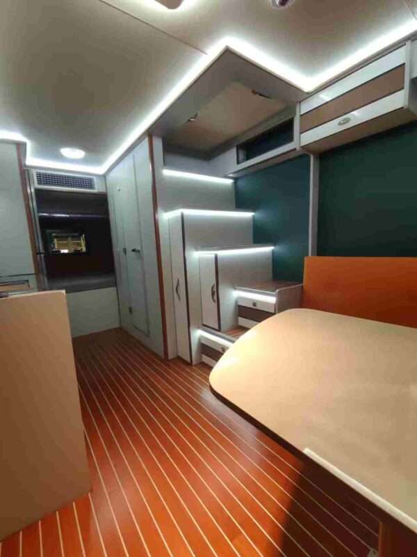4X4 caminhão pesado off-road HOWO Man design de luxo RV motorhome com tenda elevável - Imagem 7