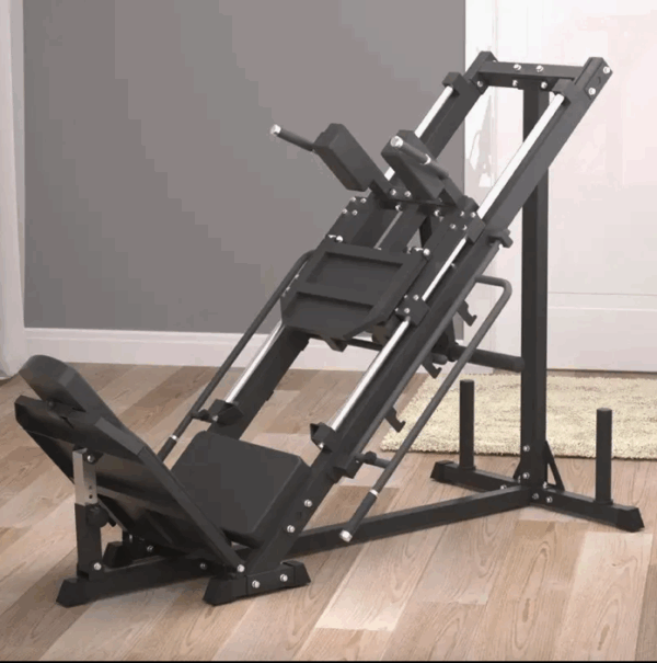 Máquina de Agachamento e Leg Press de Função Dupla com Placas de Carga para Academia Comercial 45 Graus - Imagem 4