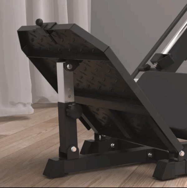 Máquina de Agachamento e Leg Press de Função Dupla com Placas de Carga para Academia Comercial 45 Graus - Imagem 5