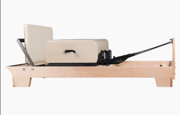Cama Reformer de Pilates de Estúdio em Madeira para Uso Comercial com Torre de Trapézio - Imagem 2