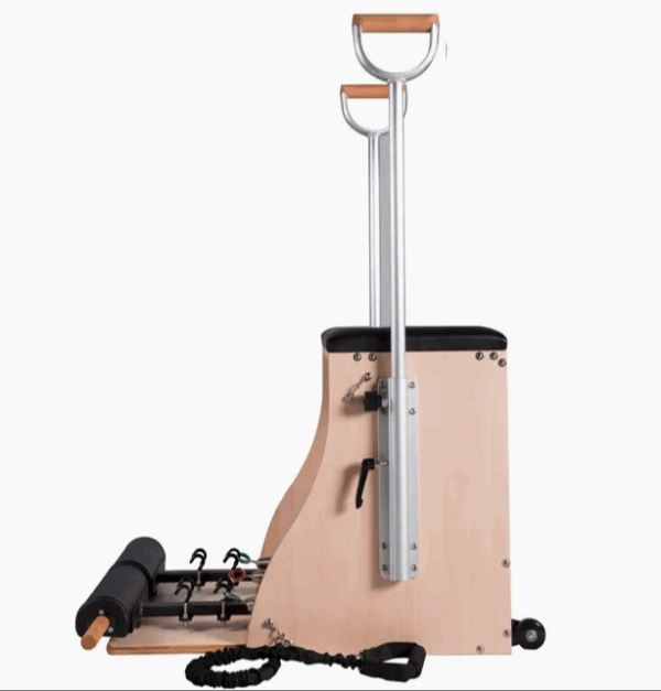 Cama Reformer de Pilates de Estúdio em Madeira para Uso Comercial com Torre de Trapézio - Imagem 4