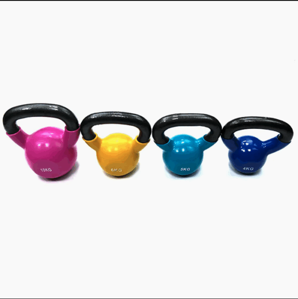 Vendas Quentes Kettlebells Revestidos de PVC - Imagem 4