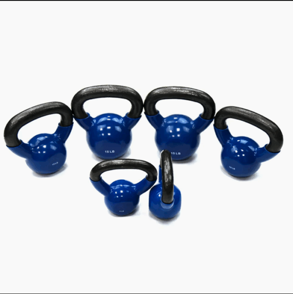 Vendas Quentes Kettlebells Revestidos de PVC - Imagem 5