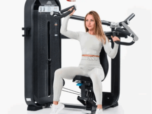 Máquina de Pressão de Ombros com Pino Carregado, Equipamento de Ginásio com Design Compacto para Uso em Casa ou Estúdio