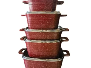 Modern Style Non-Stick Alumínio Panelas Define para Home Kitchen Cooking Pot and Pan Setsccc