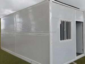 Casa Contêiner Dobrável de 40 Pés de Montagem Fácil Casa de Aço Pré-fabricada Dobrável de 20 Pés para Uso como Escritório e Lar em Contêiner Flat Pack