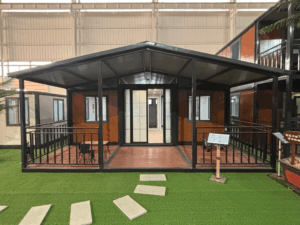 Casas do recipiente Casa lisa do recipiente do bloco durável e fácil montar o ideal para construções residenciais globais