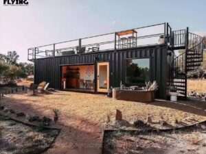 Casa Contêiner de Luxo Pré-fabricada Portátil Personalizada de Aço Feita Sob Medida de 20 pés e 40 pés para Escritório Casa Villa Hotel Loja