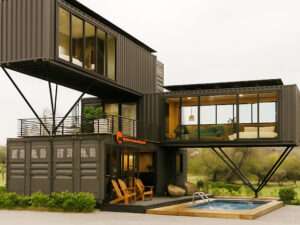 Design e Construção de Casa Contentor BG14: 2 Quartos - 3 Casas de Banho