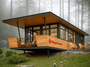 Projeto de Casa Contentor BG04: 2 Quartos - 1 Casa de Banho