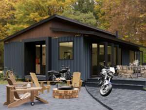 Projeto de casa contentor BG01: 2 quartos - 1 casa de banho