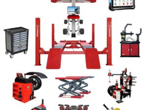 Solução Completa e Unificada para Borracharia/Oficina: Conjunto Combo de Balanceadora, Trocadora de Pneus e Alinhamento 3D